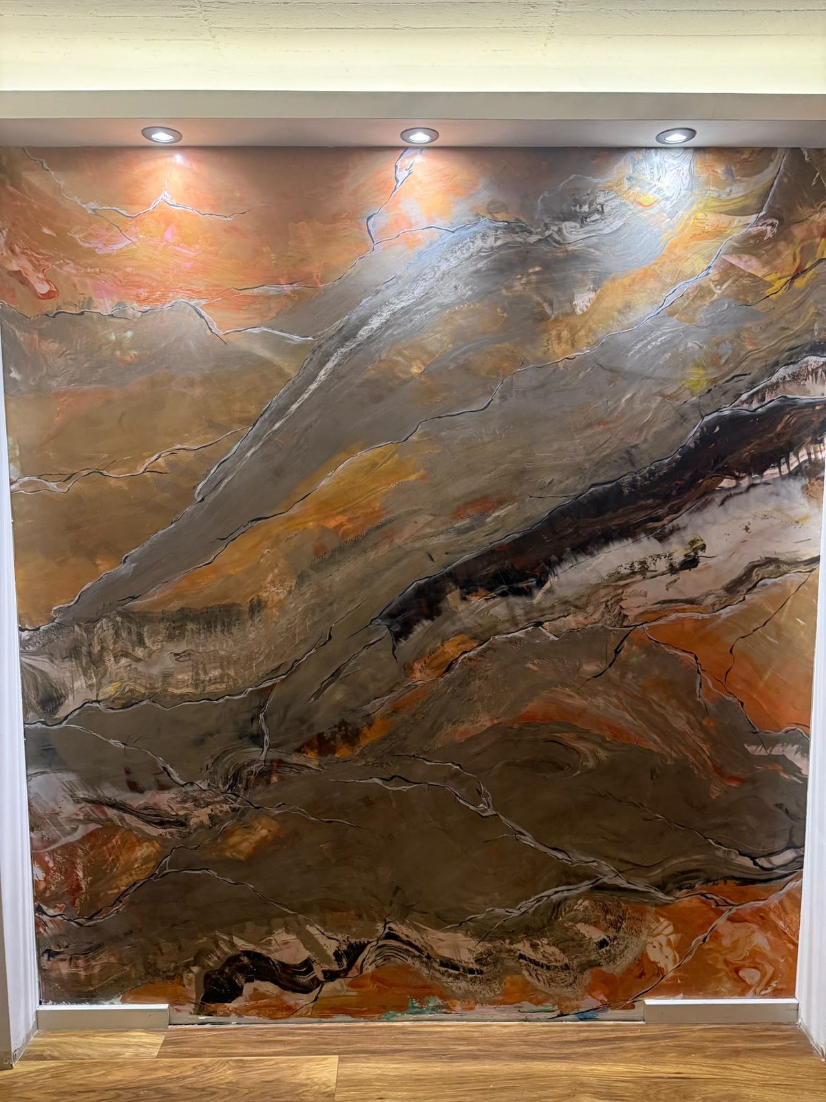 Epoxy dekorativni panel s amber efektom – izvedba 2LD