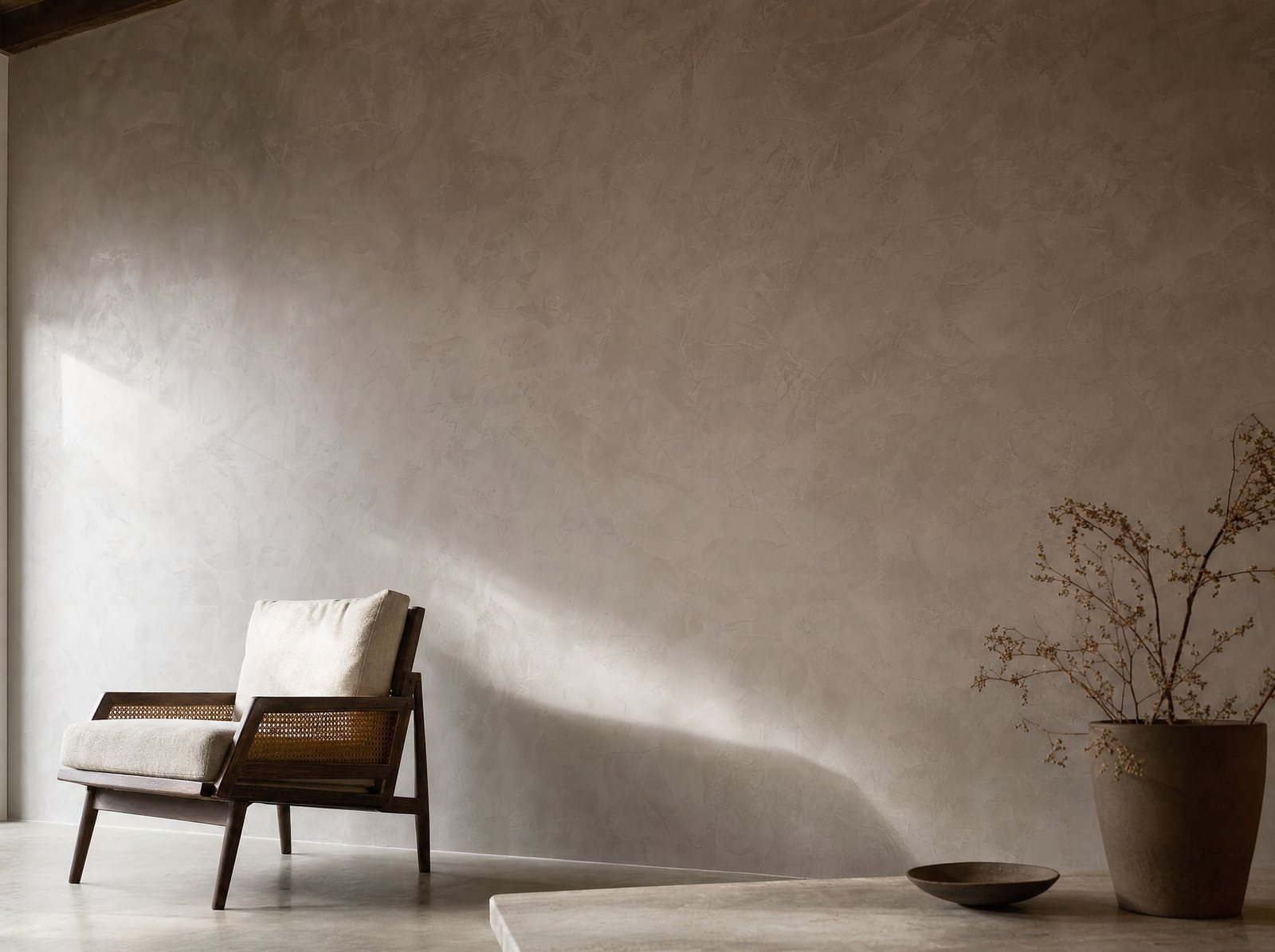 Satenski stucco zid s dekorom – izvedba 2LD